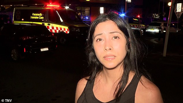 One witness, named Karen (pictured), said she was shocked by the violence as Australia is known for being a 