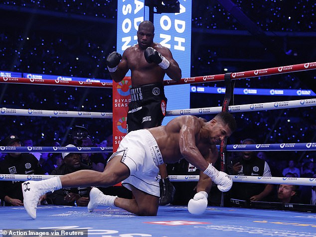 Daniel shocked the world by knocking out Anthony in the fifth round of their IBF heavyweight title fight.