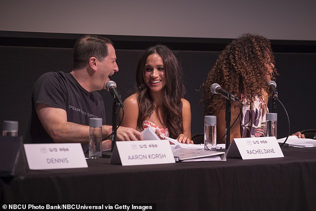 Patrick, who also attended the royal wedding in 2018, also made no mention of Abigail Spencer, who in addition to being the same age as him and Meghan was known as the duchess's best friend on set. Meghan at a Suits script reading