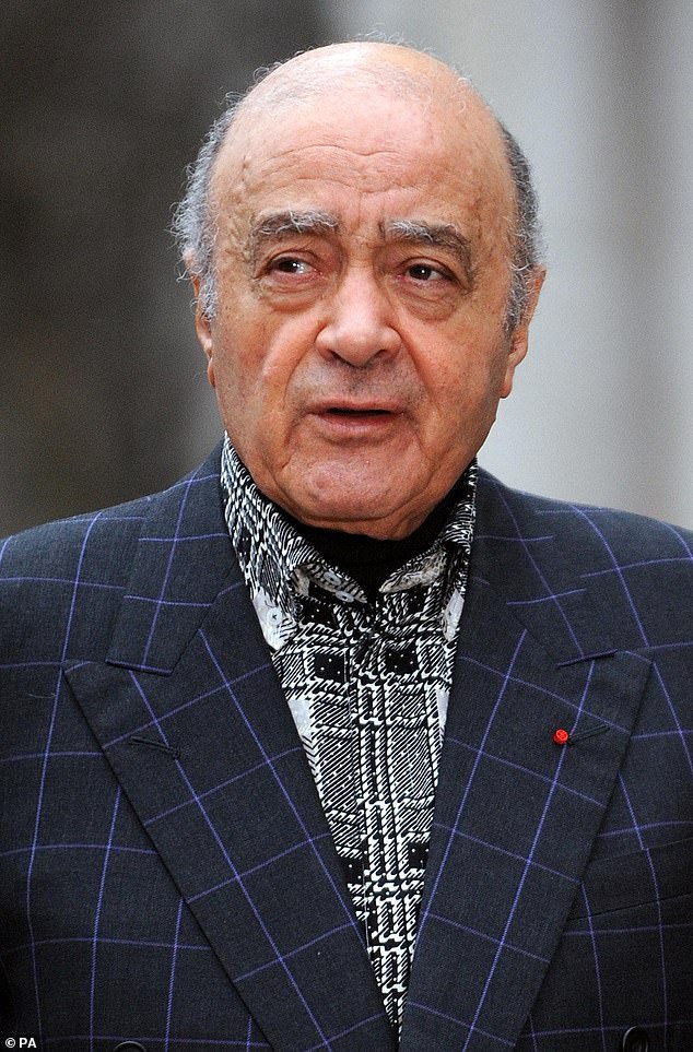 Mohamed Al Fayed groped a 19 year old personal assistant in front of