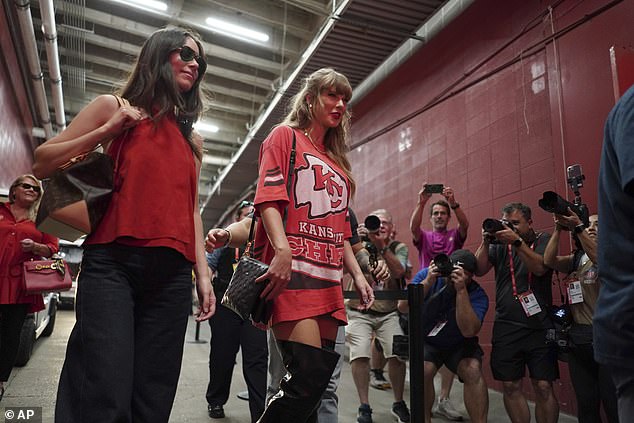 Taylor Swift was in the Chiefs' first two games this season before skipping last week's game.