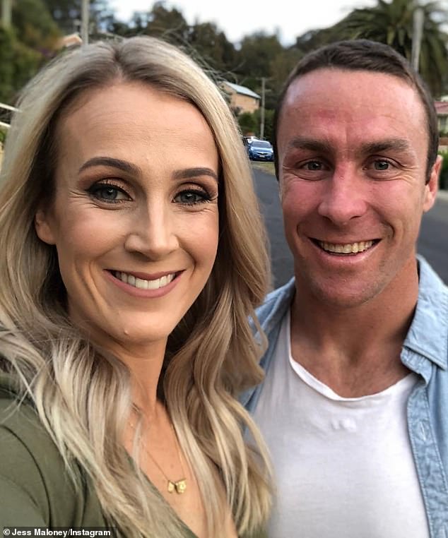 James Maloney (pictured with wife Jess) insists the Cowboys split was 