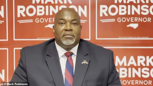 North Carolina Lt. Gov. Mark Robinson, who is running for governor of the key swing state