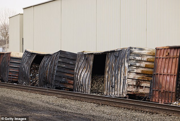 The train carrying hazardous materials was 1.9 miles long.