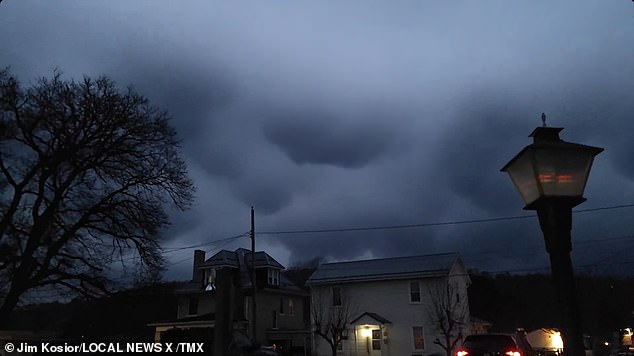 A video posted online shows a cloud of toxic chemicals covering Pennsylvania after the accident.