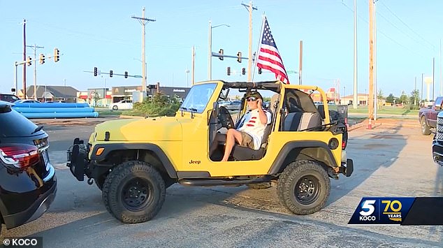 Locals said they were outraged by the decision, while one protester said the flag 