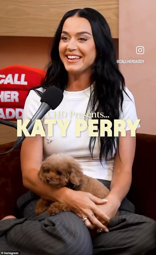 Katy revealed a very private detail about her sex life while talking about her love language on the Call Her Daddy podcast.