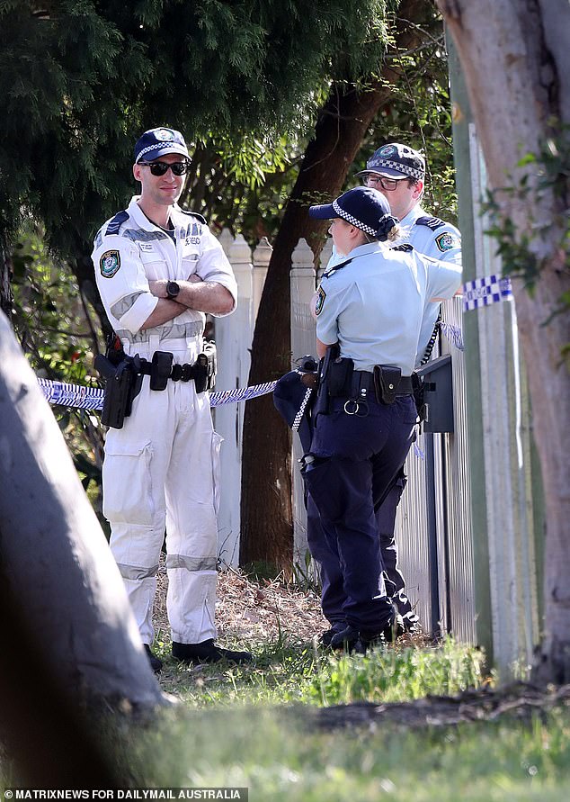 The children's mother was rushed to Westmead Hospital in Sydney with knife wounds.