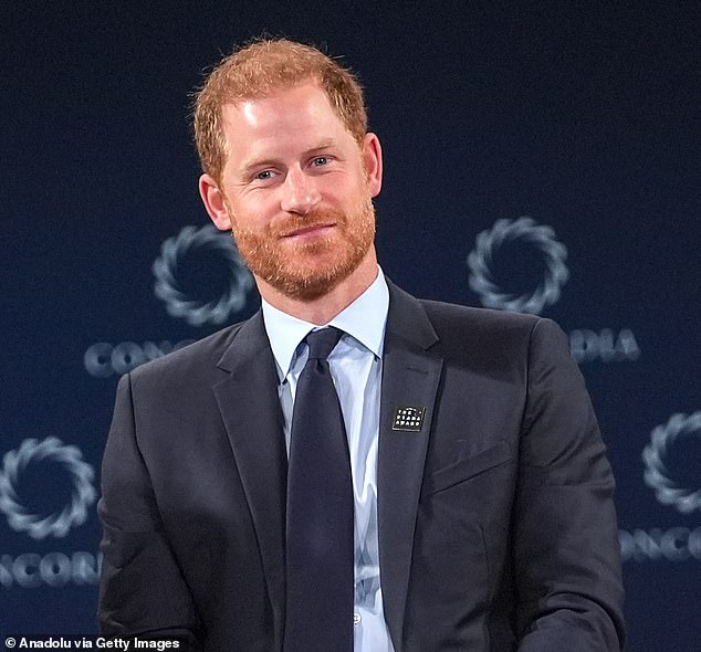 On Monday, the Duke of Sussex, 40, appeared on stage in New York to discuss mental health and climate change with two young winners of a legacy award given in memory of Princess Diana.