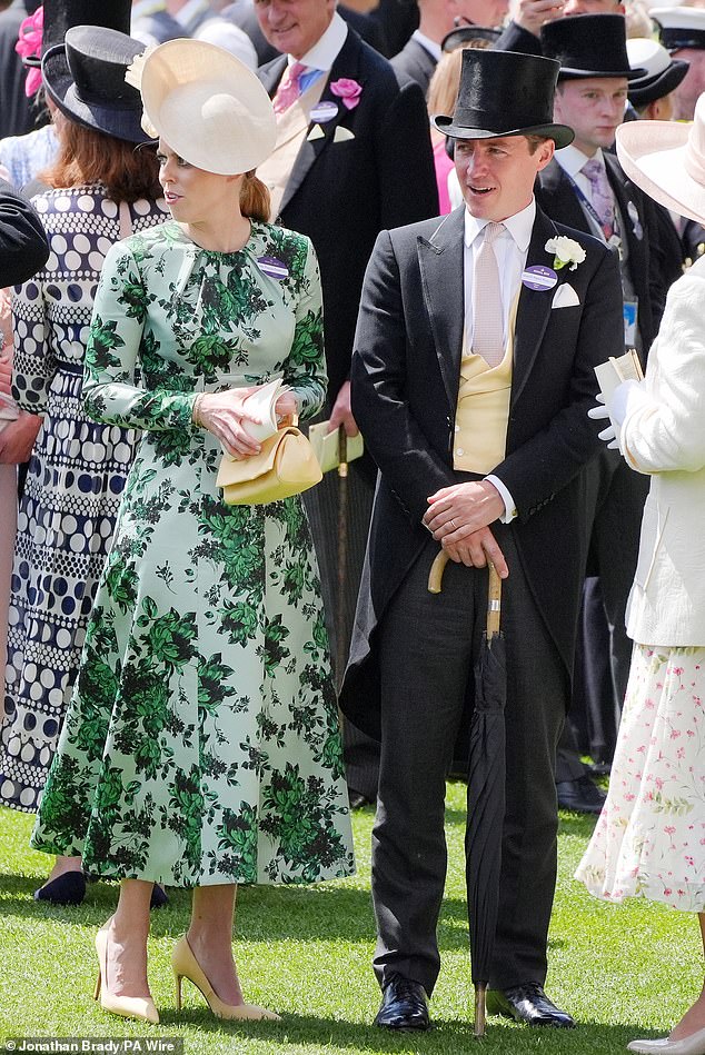 Princess Beatrice and her husband Edoardo seen at Royal Ascot in June this year.