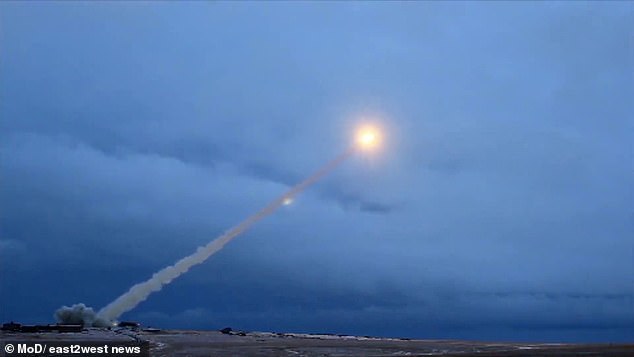 In 2019, the Russian state news agency published a video purportedly showing a test of the Burevestnik missile (pictured)