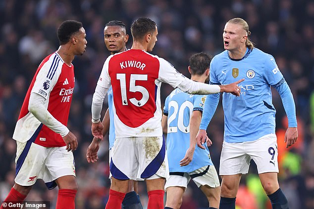 His behaviour sparked a row between the stars of both teams, and Arsenal were not impressed.