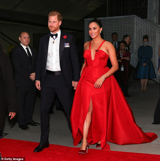 The Duke and Duchess of Sussex at a gala in New York City