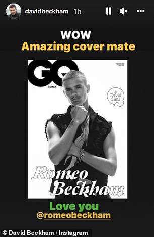 Romeo Beckham unveiled his modeling campaign for GQ Korea back in 2022 when he appeared on the magazine's cover while David took to Instagram to congratulate his son.