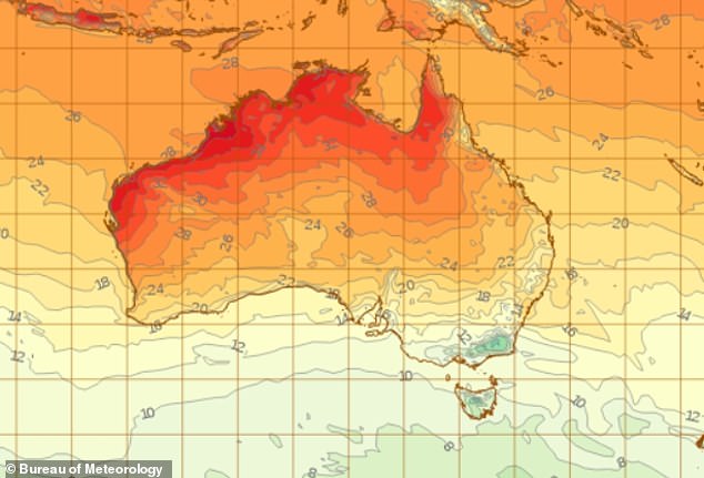 A heatwave will bring high temperatures to Western Australia and northern parts of the country on Saturday.