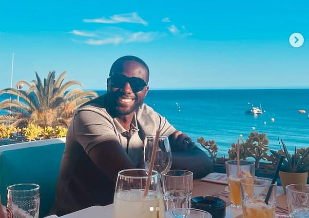 The Instagram post was accompanied by a photo of Bamba on vacation.