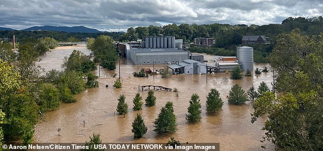 The National Hurricane Center later downgraded the storm to a tropical depression and noted that it was slowing.