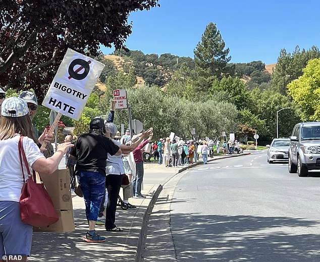 Trustees have banned protests on a corner near Rossmoor, as well as political commentary in the community newspaper.