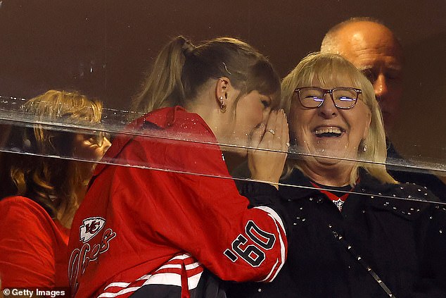 Travis and Jason's mom regularly sits next to Taylor Swift while she watches Chiefs games.