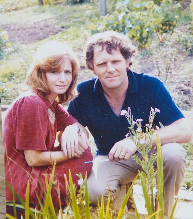 The couple made the decision after former nurse Christine, 80, was diagnosed with early-stage vascular dementia several weeks ago (pictured: Peter and Chris Scott about 35 years ago)