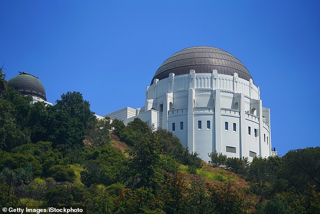 The city has also seen a decline in its population over the past decade. Pictured is the famous Griffith Observatory.