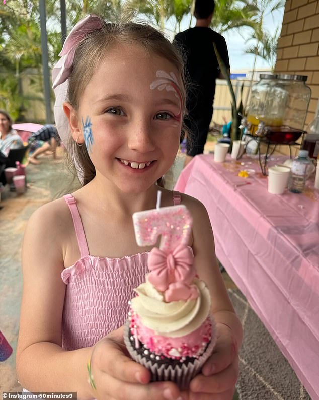 Cleo Smith (pictured celebrating her seventh birthday earlier this year) was kidnapped from her family's camp and found 18 days later.