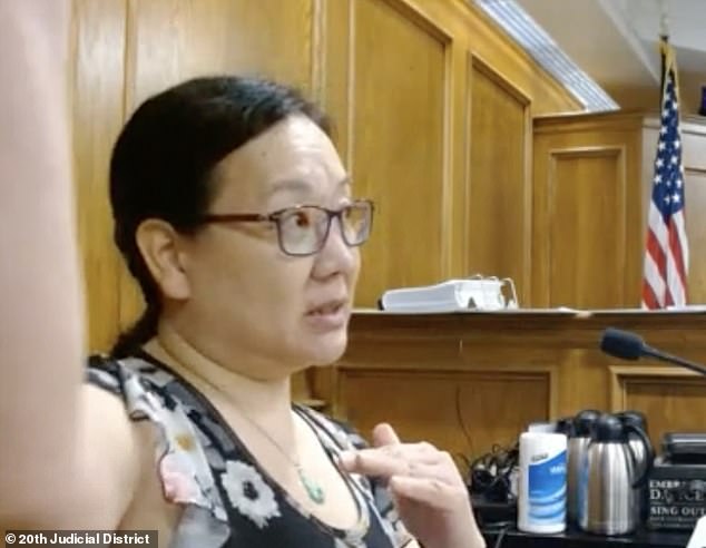 Speaking during the trial of Ahmad Al Aliwi Alissa, pharmacist Sarah Chen, seen here, said she heard comments while hiding with her co-workers at the pharmacy counter.