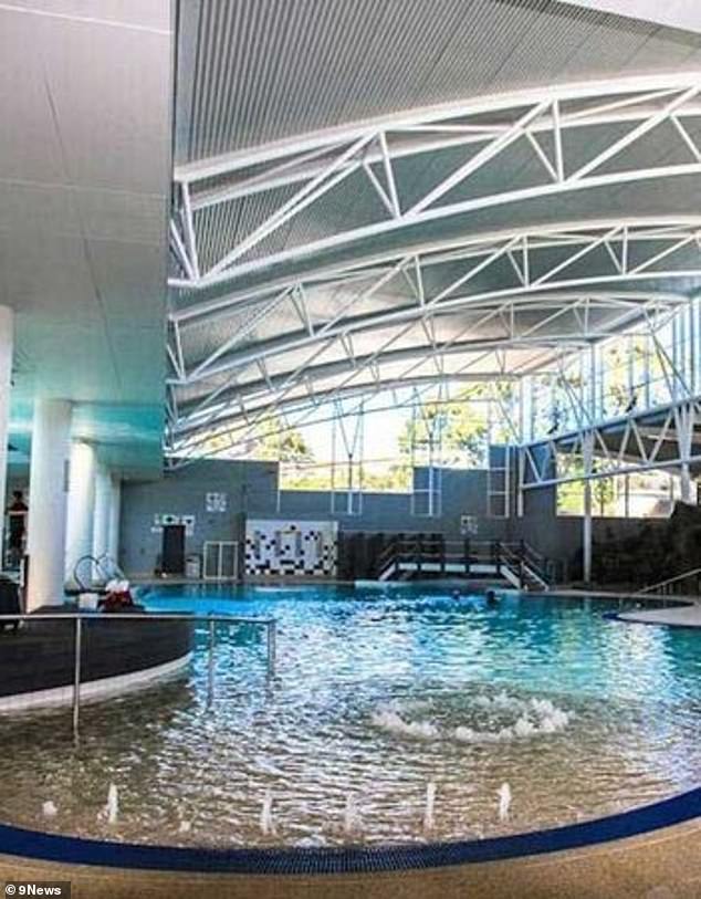 Ms Kalach was sitting on the edge of the pool when two lifeguards approached her and ordered her to stop breastfeeding. Pictured is a pool at Hurstville Aquatic Leisure Centre