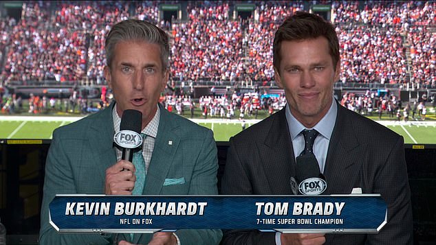 Brady made his in-game debut for Fox Sports earlier this month alongside Kevin Burkhardt.