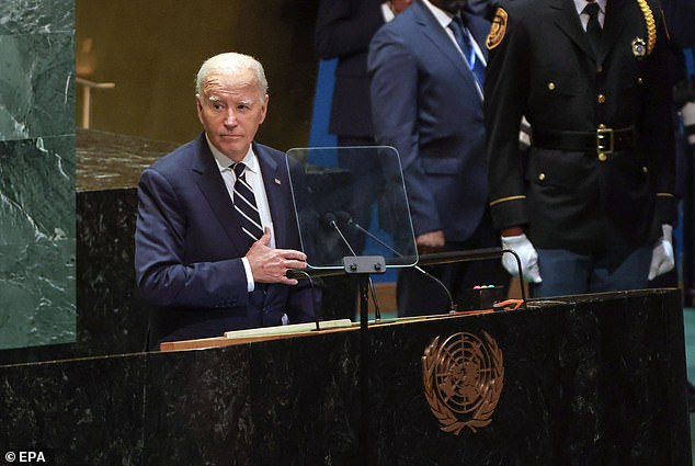 In a speech at the United Nations on Tuesday, Joe Biden called for peace in the Middle East