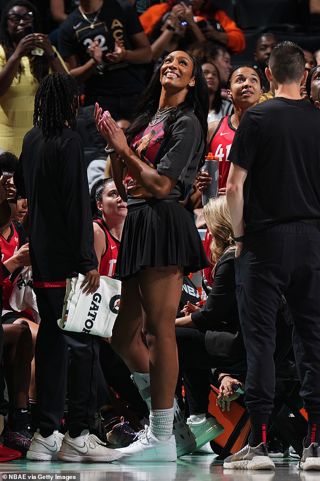 Aces star A'ja Wilson missed her first game since 2019 with an ankle injury