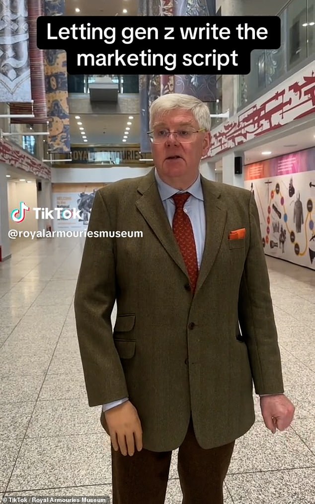 The Royal Armouries Museum in Leeds has gone viral with a TikTok video using Gen Z slang, hosted by firearms expert Ark Murray-Flutter, a 65-year-old boomer.