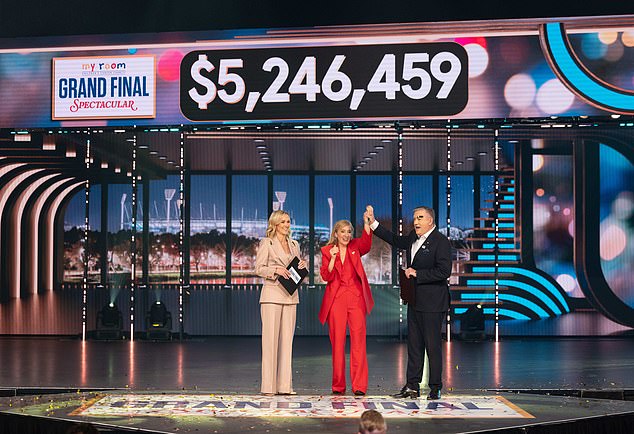 Channel Nine personality Eddie McGuire (right) hosted the event, which raised more than $5.2 million for children fighting cancer.