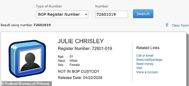 The discovery came last week, when a Reddit user posted a screenshot of the agency's website showing how the former Atlanta resident, convicted of financial crimes in 2022, was no longer 