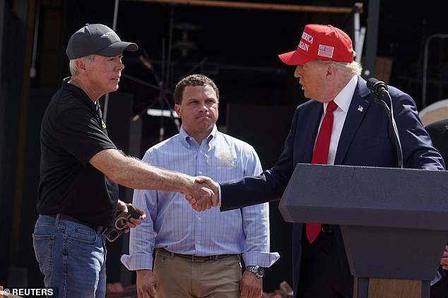 President Trump visited Georgia after the hurricane before Biden or Harris