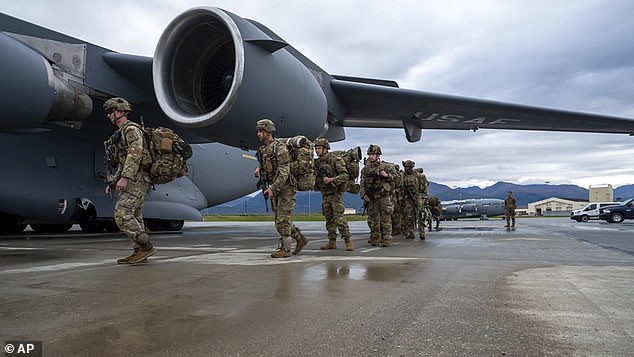 An increase in Russian military planes and ships near US territory led the US to relocate 130 soldiers to Alaska