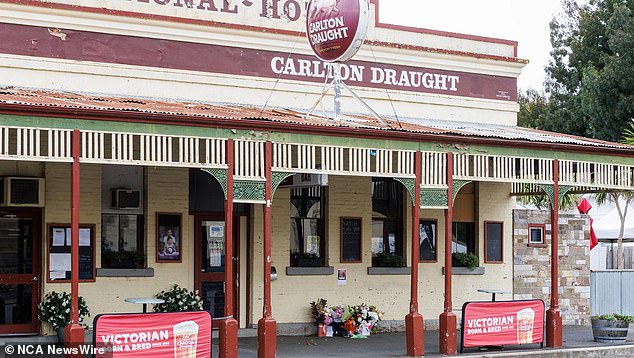 Morganti knew the McGuire family who run The National Hotel (pictured) in Clunes.