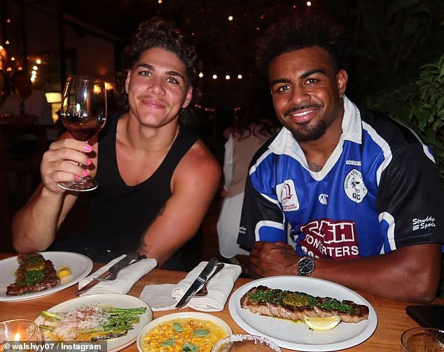 The Broncos youngsters have documented aspects of their trip abroad on social media (pictured)