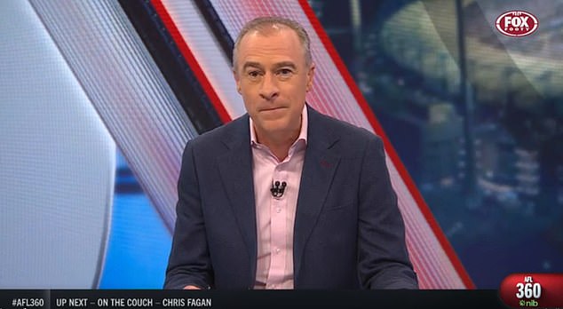 Gerard Whateley (pictured) has confirmed his AFL 360 co-presenter Mark Robinson will leave the show on Monday.