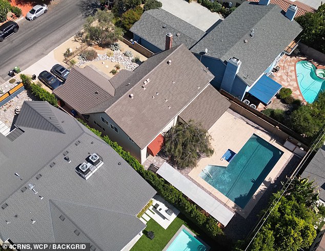 They will soon tie the knot before beginning married life in their new home, seen from above for the first time in photos obtained exclusively by DailyMail.com.