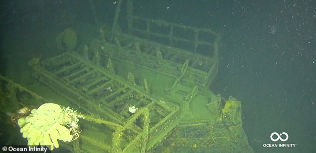 The 314-foot-long ship was identified as the only U.S. Navy destroyer captured by Japanese forces during World War II.