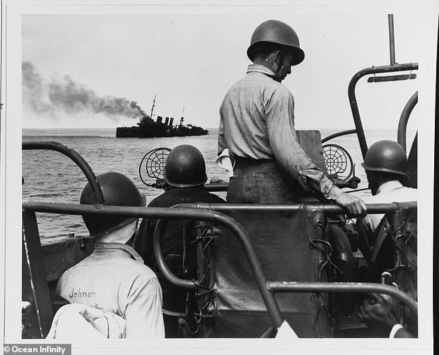 Stewart suffered damage to her torpedo racks and galley, as well as a shot below the waterline that flooded the engine room under two feet of water while she was still running.