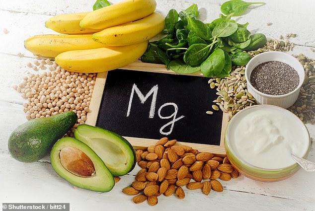 Foods rich in magnesium include nuts, seeds, fish such as mackerel, leafy green vegetables, fruits, and even dark chocolate.