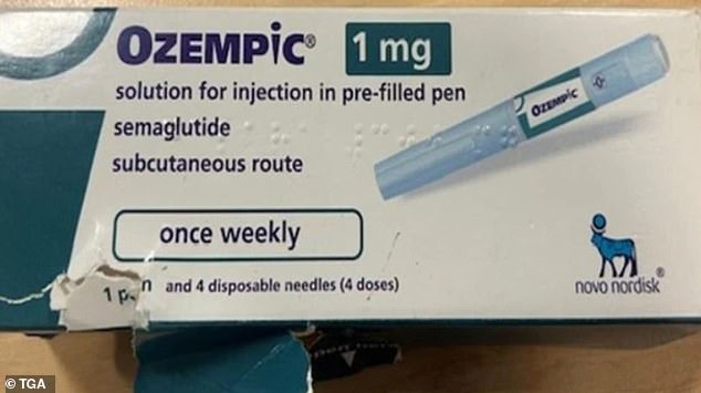 The packaging of fake Ozempic pens that scammers produce to profit from the global shortage of the drug