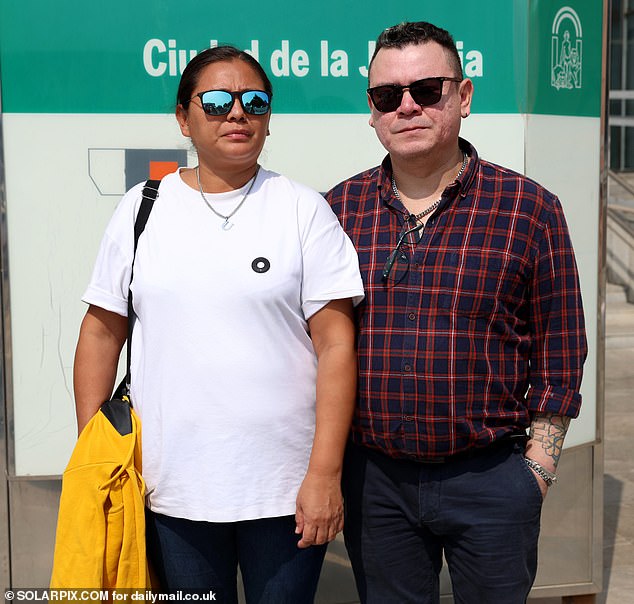 Ulrich Pérez's mother, Tatiana Pérez Martínez, 43, and his father, Juan Carlos Espinoza, 46.