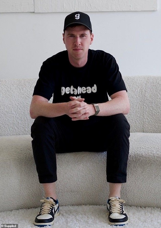 Getahead chief executive Sam McNamara (pictured) said 2,000 employers have registered on its platform in the last year. The app allows applicants to upload a video of themselves instead of a resume. Getahead has had more than 536 million views in the last 12 months in Australia.