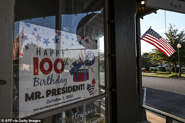 Plains, Georgia, is looking forward to celebrating Jimmy Carter's 100th birthday on October 1, when its hometown hero becomes the only U.S. president to reach the centennial mark.