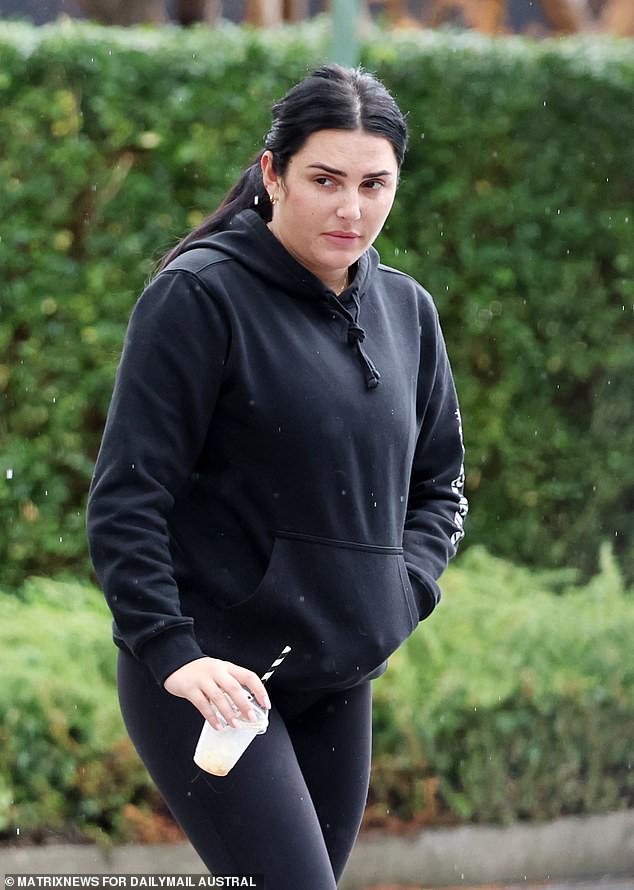 Brailey is pictured during an outing with his parents in Wollongong in August.