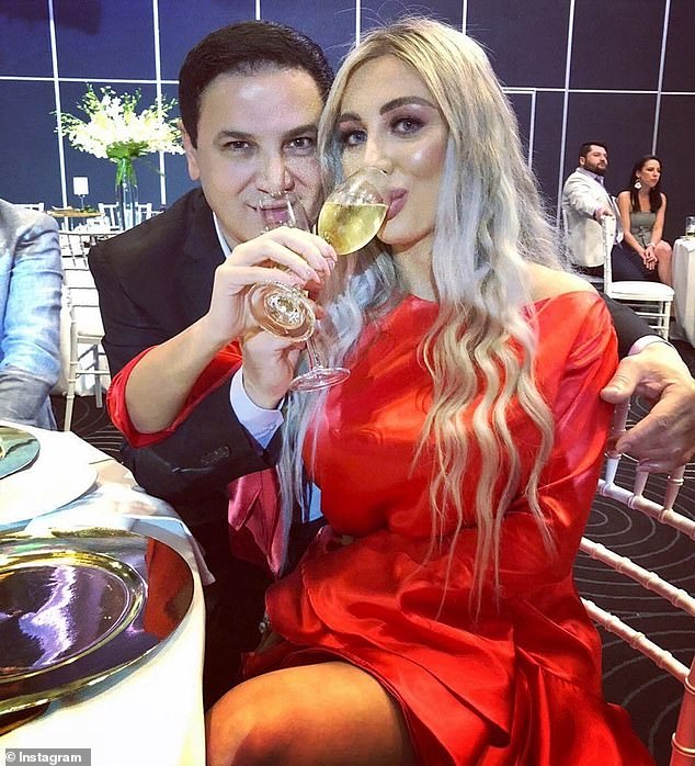 Property developer Jean Nassif (pictured with his ex-wife Nisserine Nassif) left Australia for Lebanon in 2022 and is being pursued by New South Wales police following a two-year fraud investigation.