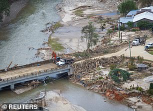 Helene's Aftermath at Lake Lure, North Carolina